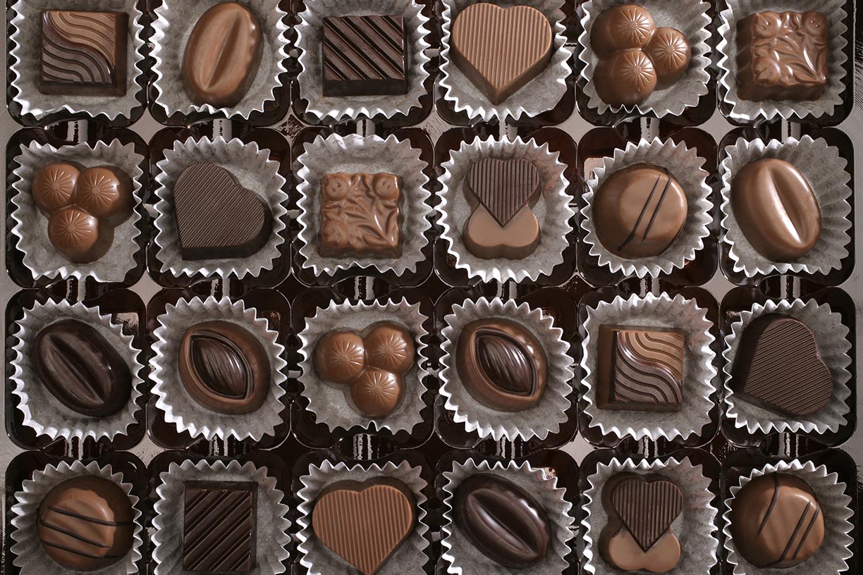 Box of assorted chocolates