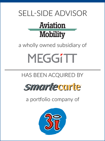 tombstone - sell-side transaction Aviation Mobility Meggitt Smarte Carte 3i logo