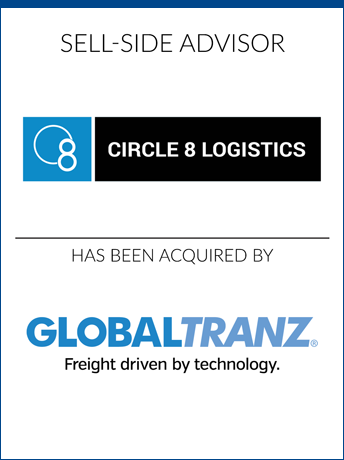 tombstone - sell-side transaction Circle 8 Logistics Inc and Globaltranz logo 2019