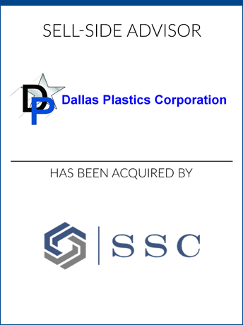 tombstone - sell-side transaction Dallas Plastics Sole Source Capital logo