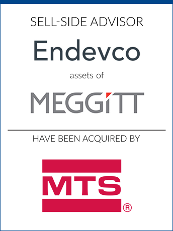tombstone - sell-side transaction Endevco Meggitt MTS Systems Corporation logos