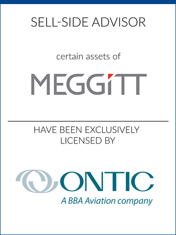 tombstone - sell-side transaction Meggitt PLC and Ontic logo 2019